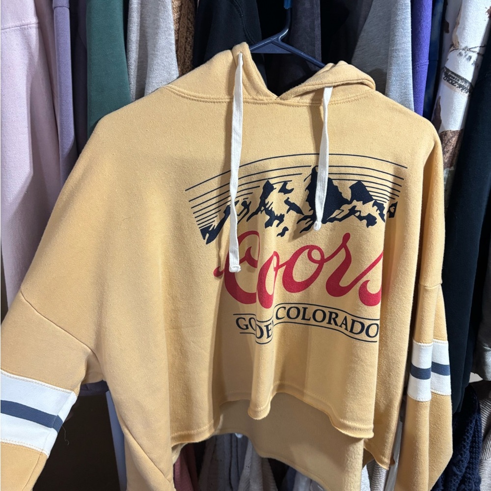 Buckle Yellow Graphic Hoodie
